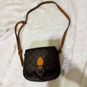 LOUIS VUITTON  Saint Cloud MM Shoulder Bag Monogram Leather